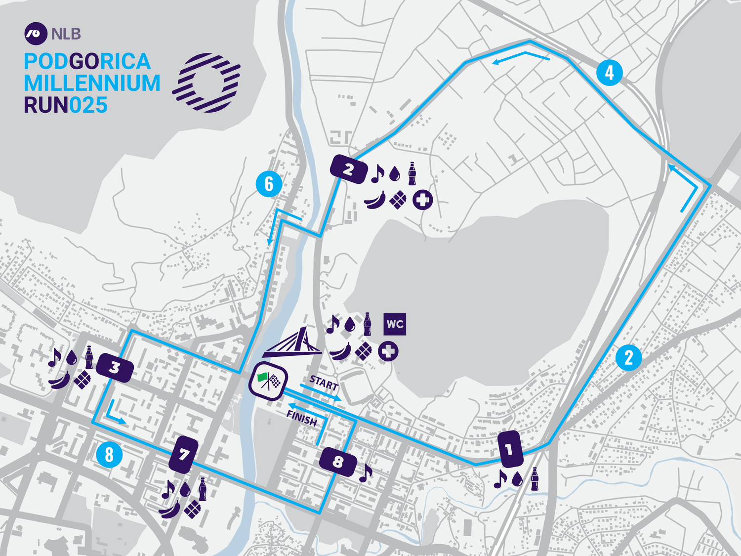 10 km course map