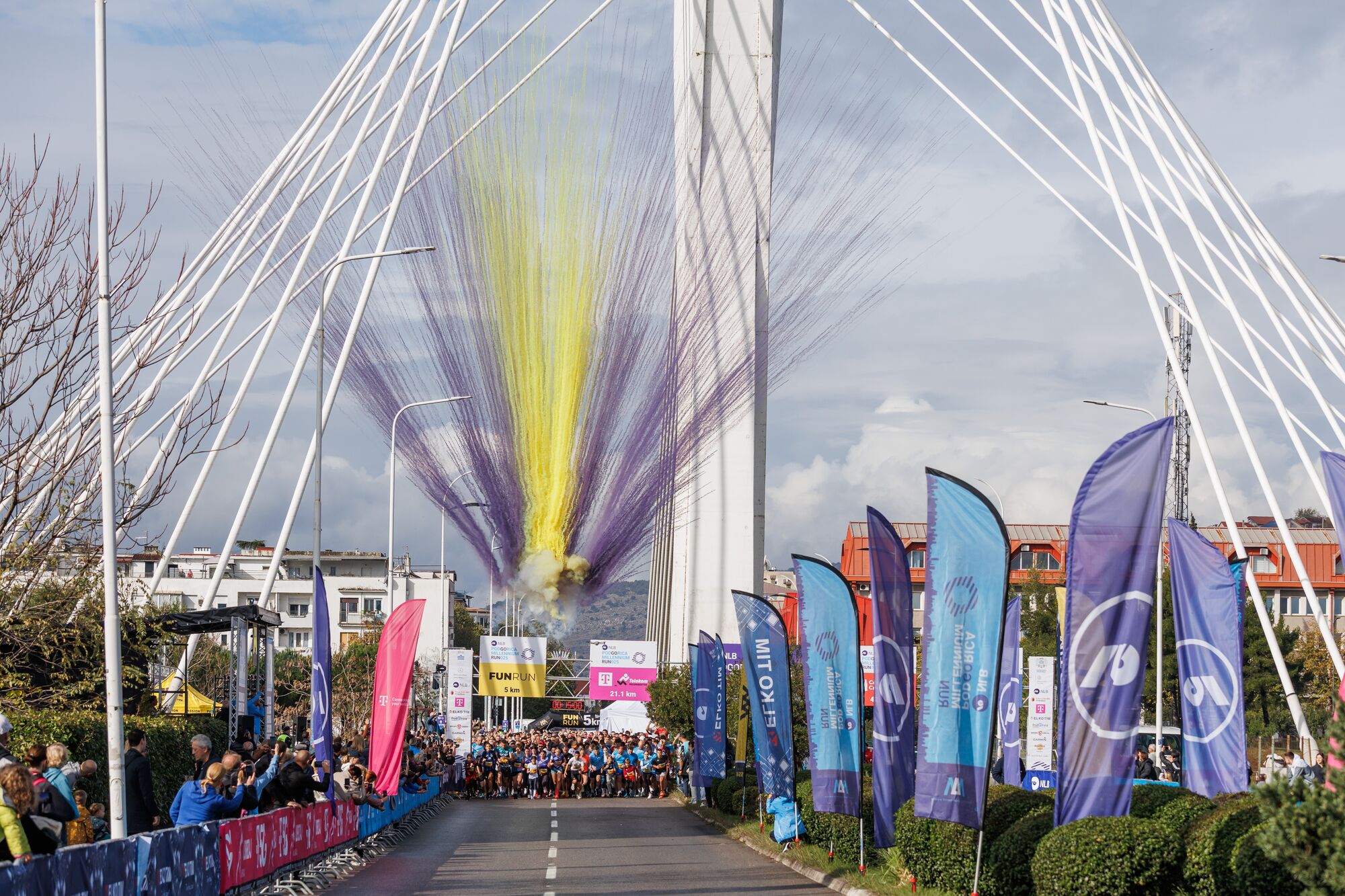 Runners on the course