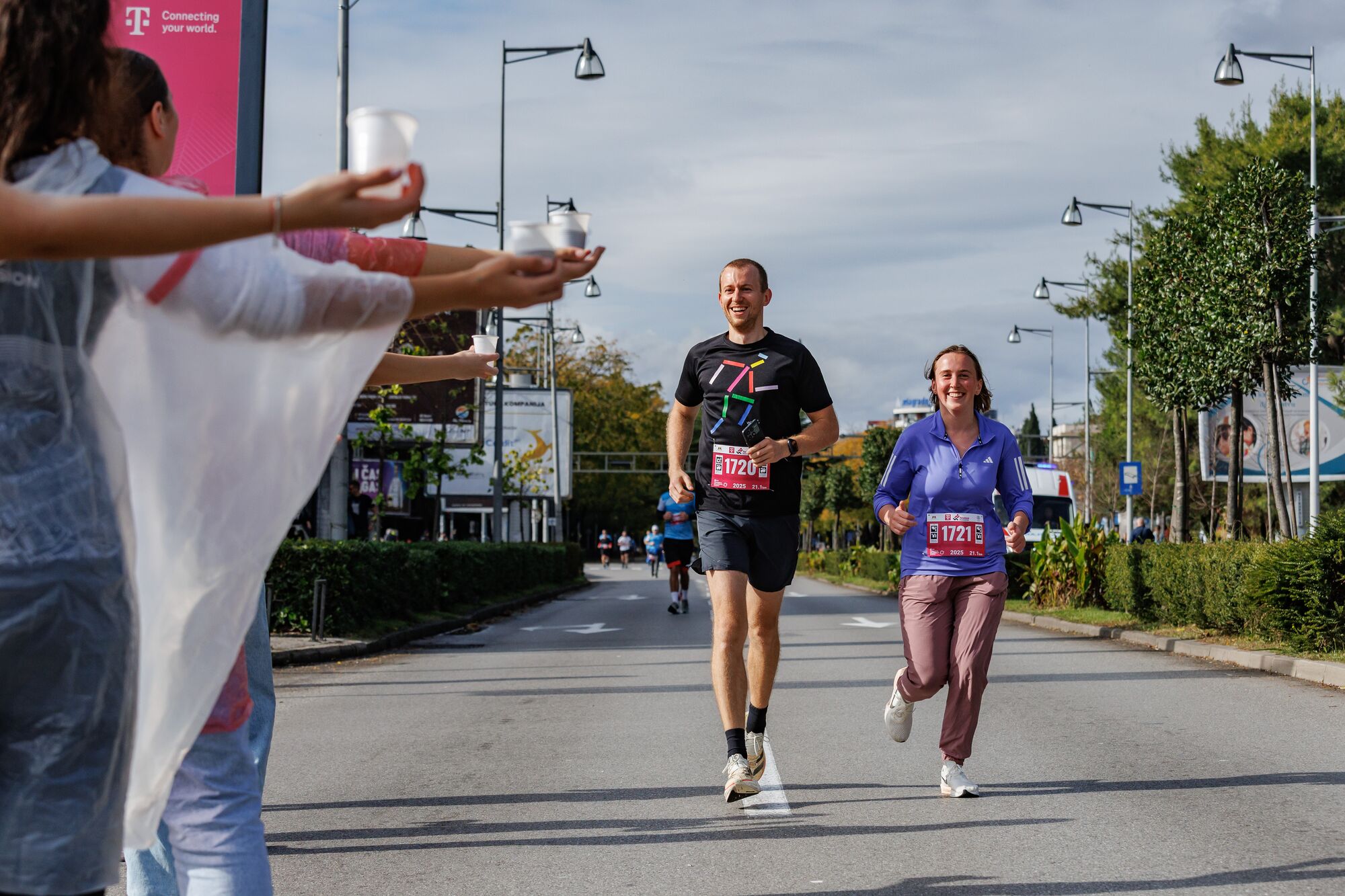 At the finish